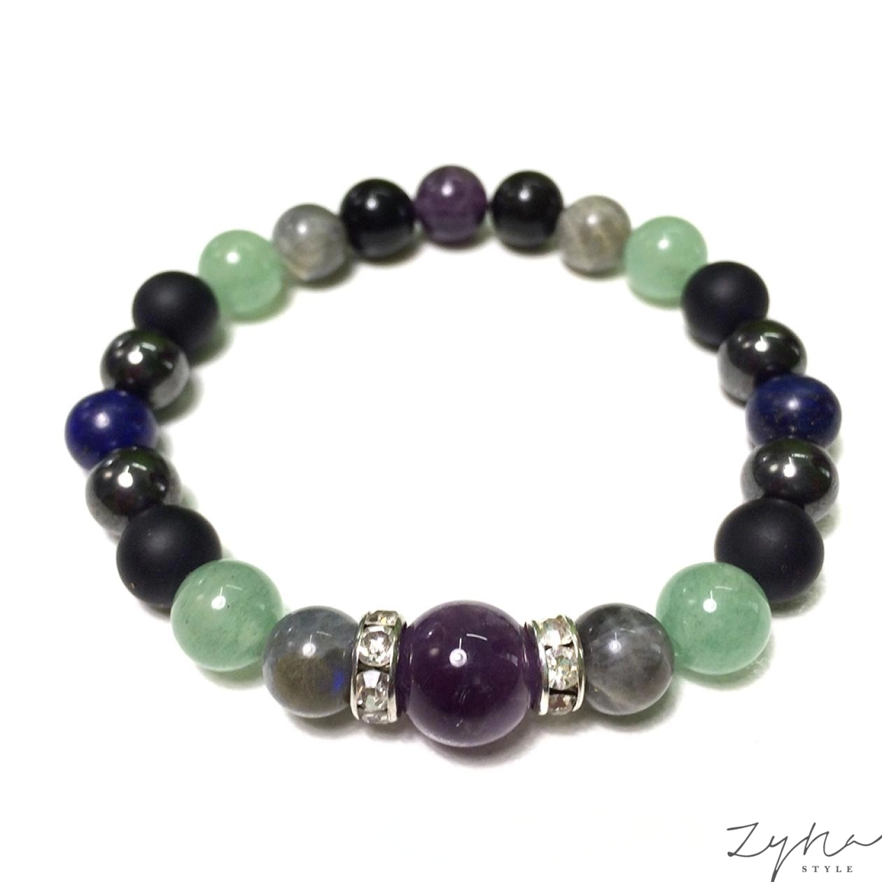 Vízöntő horoszkóp ásvány karkötő