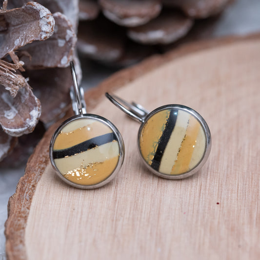 Cabochon stílusú fülbevalók