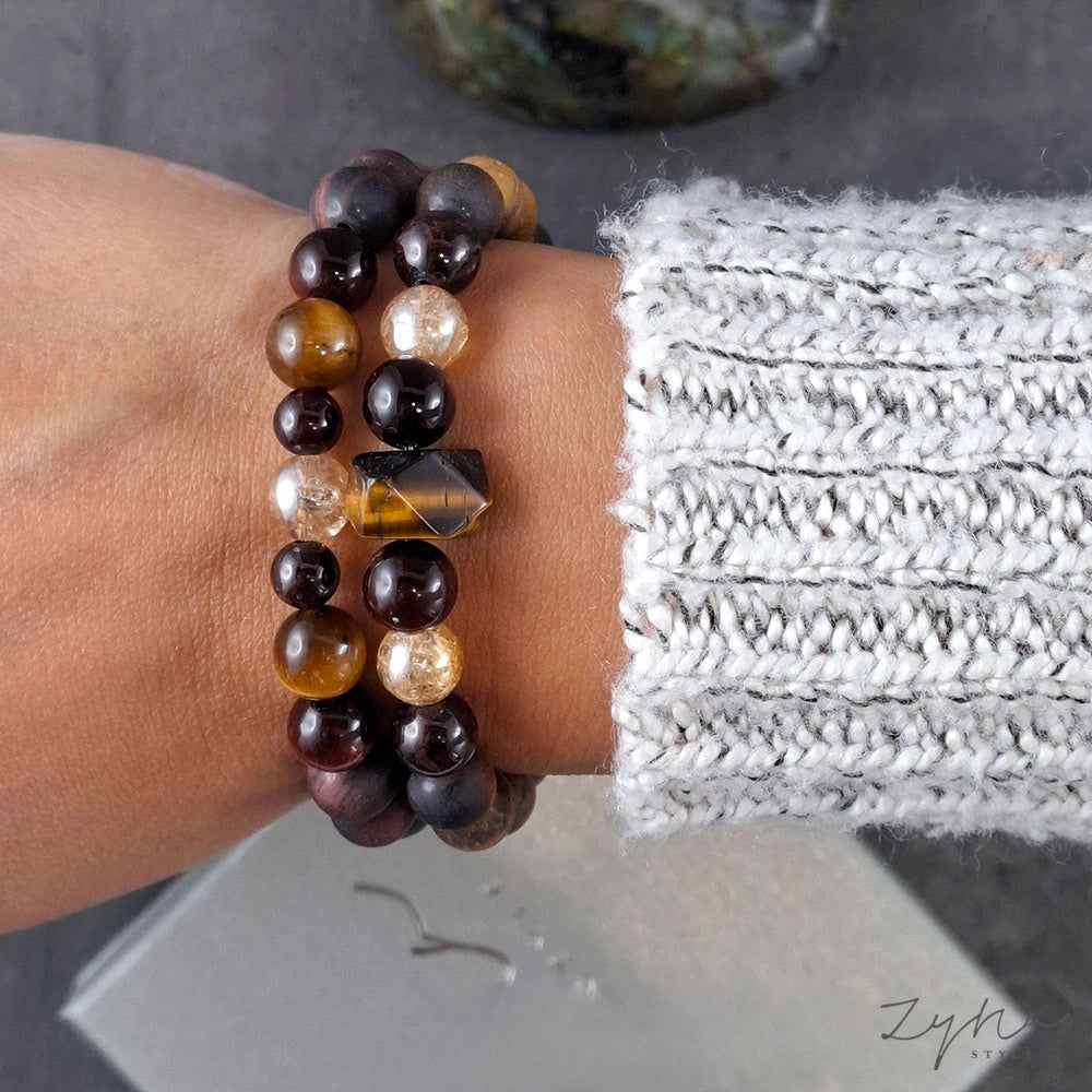 Ásvány karkötő szett - Energetizáló, védelmező