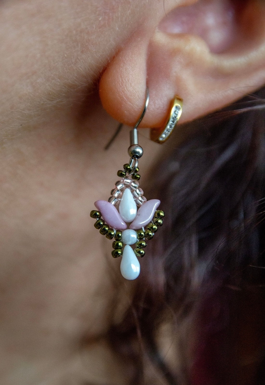 Tulipán fülbevaló több színben