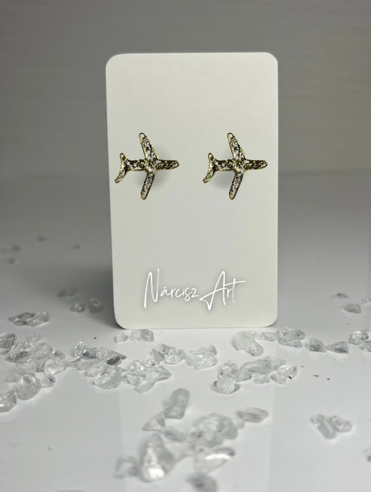 Repülő formájú epoxi gyanta fülbevaló, több színben