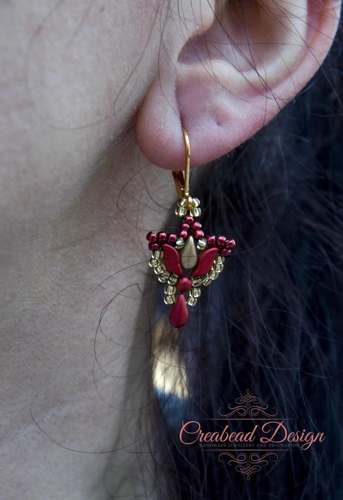 Tulipán fülbevaló több színben