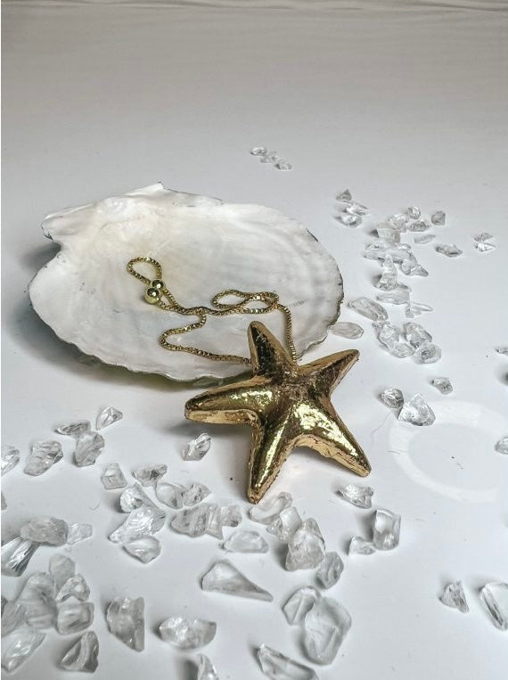 Tengeri csillag és kagylós epoxi gyanta női karperec