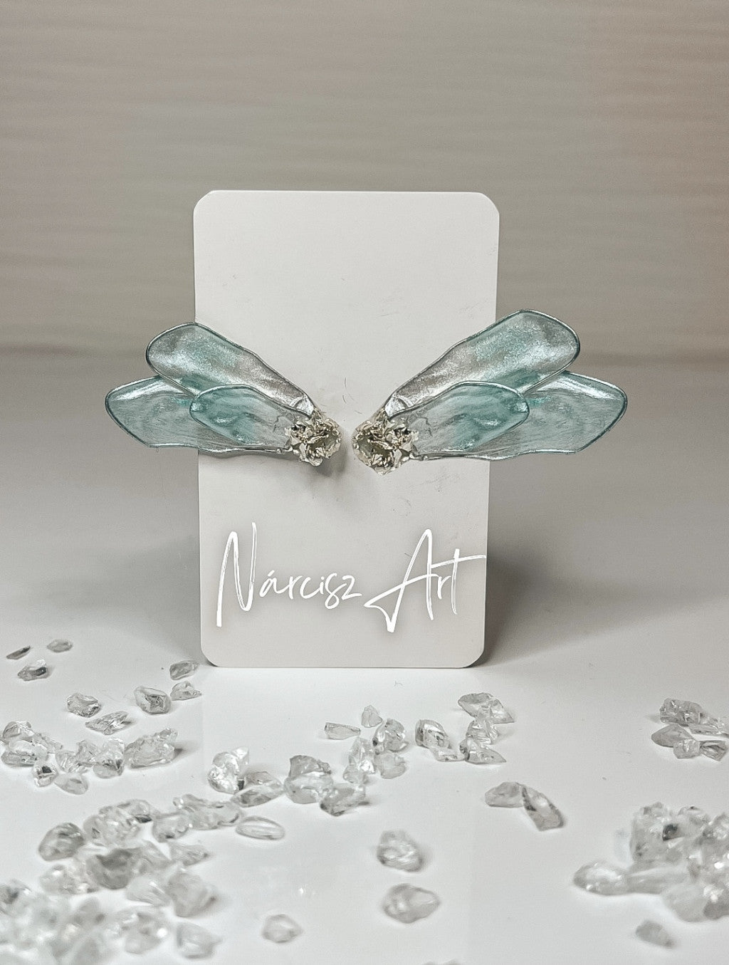 Kis Szirmok epoxi gyanta virágos fülbevaló, több színben