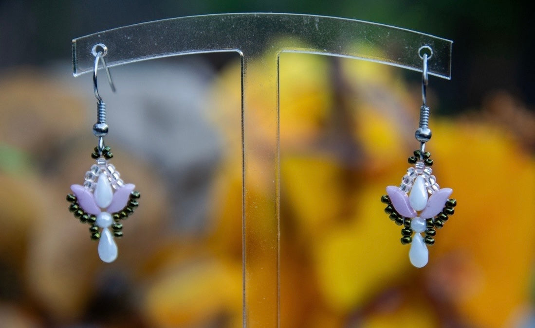 Tulipán fülbevaló több színben