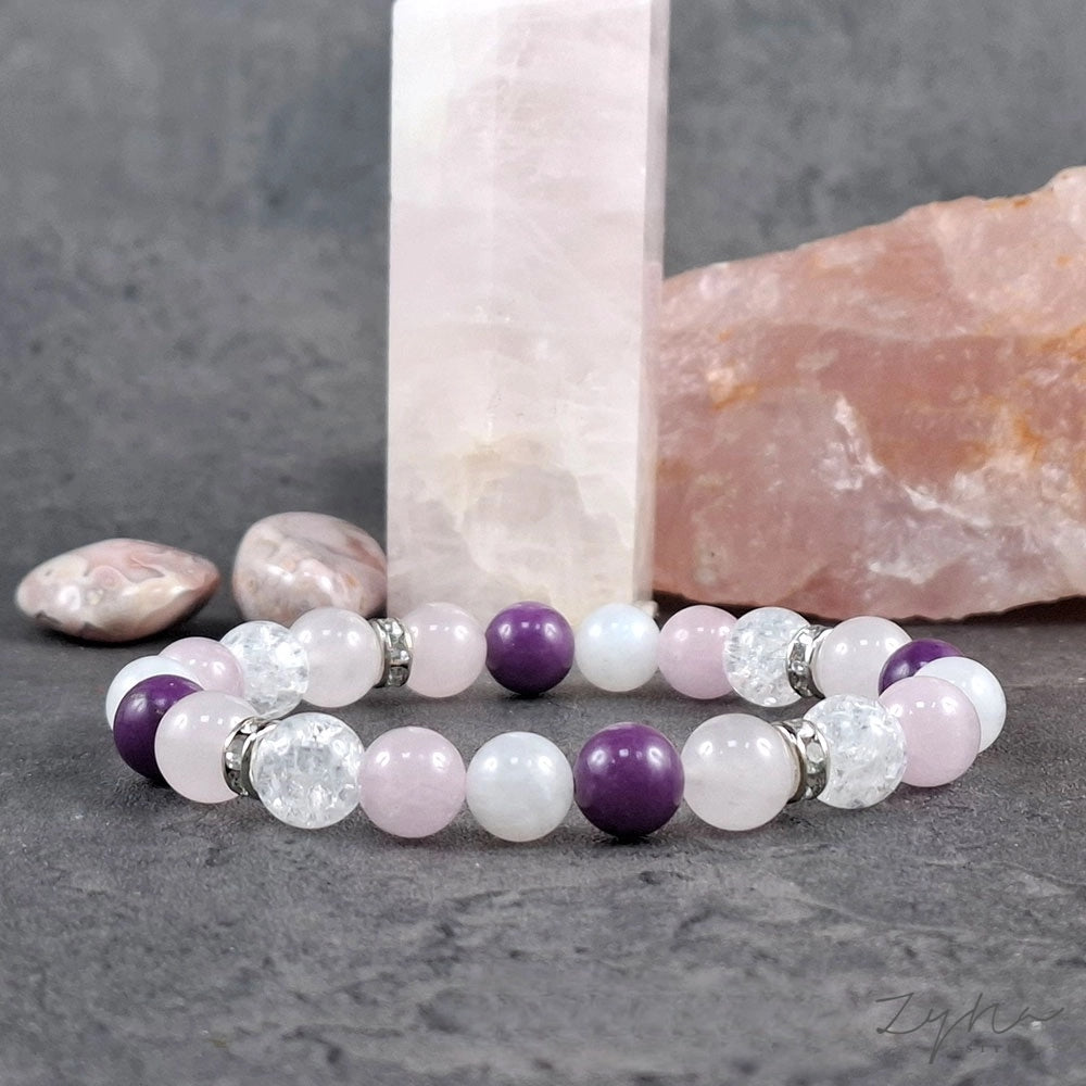 Lelki problémákat csökkentő, stresszoldó ásvány karkötő