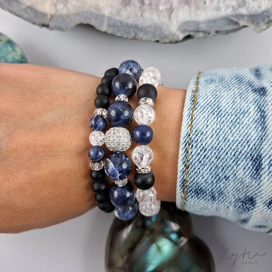 Önértékelés növelő, stresszoldó ásvány karkötő szett