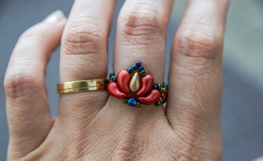 Matyó stílusú elegáns gyűrű