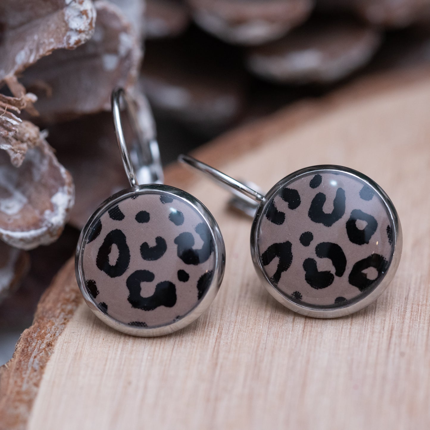 Cabochon stílusú fülbevalók