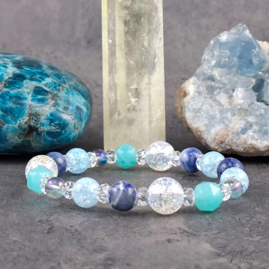 Önbizalom növelő, boldogságfokozó, stresszoldó ásvány karkötő