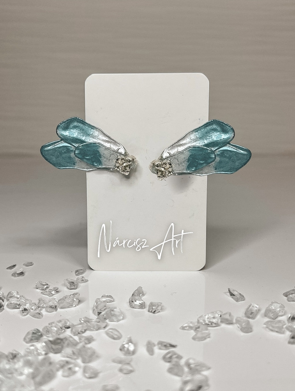 Kis Szirmok epoxi gyanta virágos fülbevaló, több színben