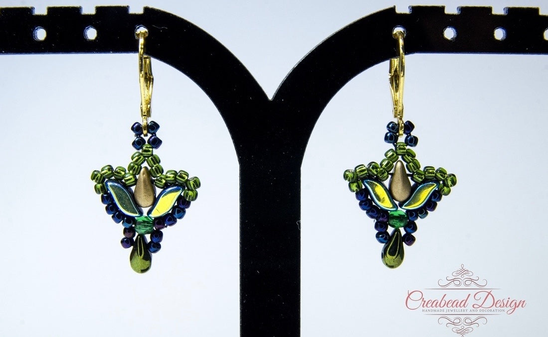 Tulipán fülbevaló több színben