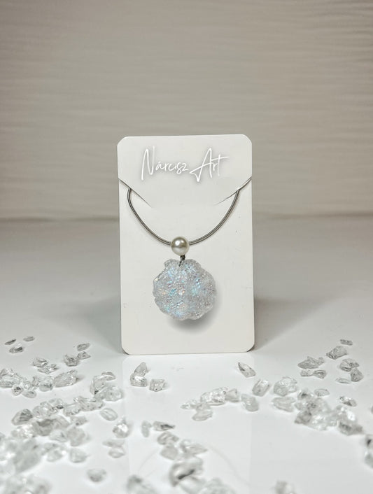 Kagyló formájú epoxi gyanta nyaklánc, két formában és több színben