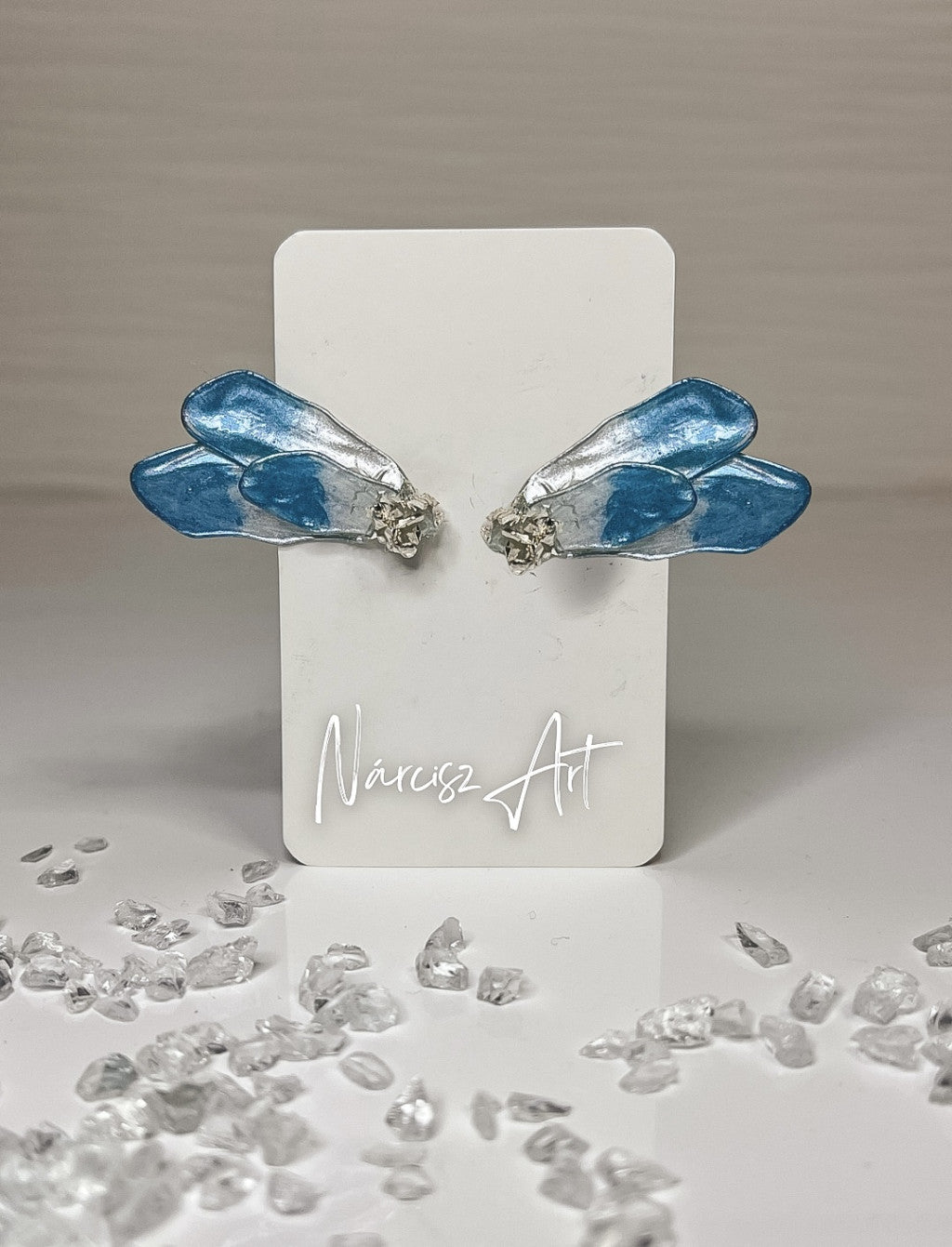 Kis Szirmok epoxi gyanta virágos fülbevaló, több színben